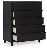 Danziar Black Full Slat Framed Platform Bedroom Set by Ashley at Eve Furniture
