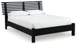 Danziar Black Full Slat Framed Platform Bedroom Set by Ashley at Eve Furniture