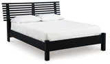 Danziar Black Full Slat Framed Platform Bedroom Set by Ashley at Eve Furniture