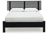 Danziar Black Full Slat Framed Platform Bedroom Set by Ashley at Eve Furniture