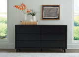 Danziar Black Full Slat Framed Platform Bedroom Set by Ashley at Eve Furniture