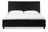 Danziar Black King Framed Platform Bed by Ashley at Eve Furniture