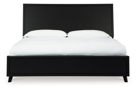 Danziar Black King Framed Platform Bed by Ashley at Eve Furniture