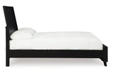 Danziar Black King Framed Platform Bed by Ashley at Eve Furniture