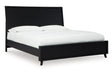 Danziar Black King Framed Platform Bed by Ashley at Eve Furniture