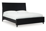Danziar Black King Framed Platform Bed by Ashley at Eve Furniture