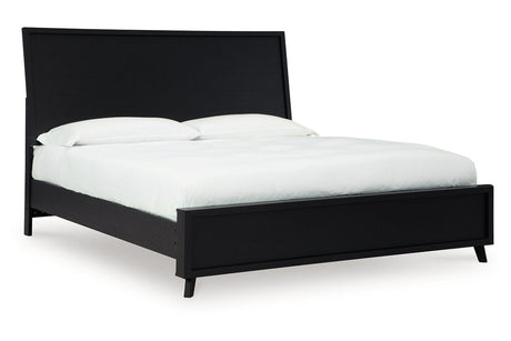 Danziar Black King Framed Platform Bed by Ashley at Eve Furniture