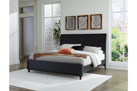 Danziar Black King Framed Platform Bed by Ashley at Eve Furniture