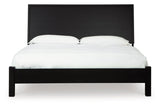 Danziar Black King Platform Bed by Ashley at Eve Furniture