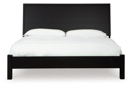 Danziar Black King Platform Bed by Ashley at Eve Furniture