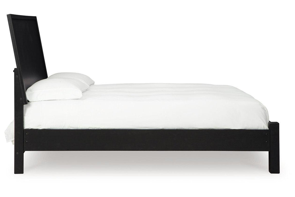 Danziar Black King Platform Bed by Ashley at Eve Furniture