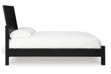 Danziar Black King Platform Bed by Ashley at Eve Furniture