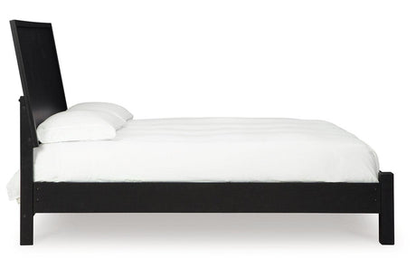 Danziar Black King Platform Bed by Ashley at Eve Furniture