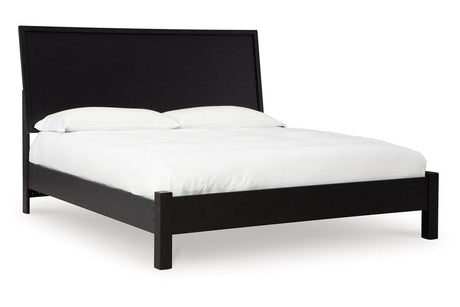 Danziar Black King Platform Bed by Ashley at Eve Furniture