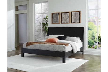 Danziar Black King Platform Bed by Ashley at Eve Furniture