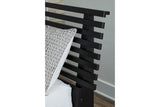 Danziar Black King Slat Platform Bed by Ashley at Eve Furniture