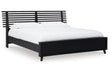 Danziar Black King Slat Platform Bed by Ashley at Eve Furniture