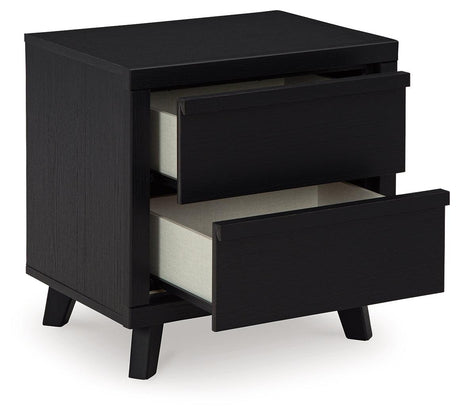 Danziar Black Nightstand by Ashley at Eve Furniture