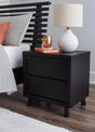 Danziar Black Nightstand by Ashley at Eve Furniture