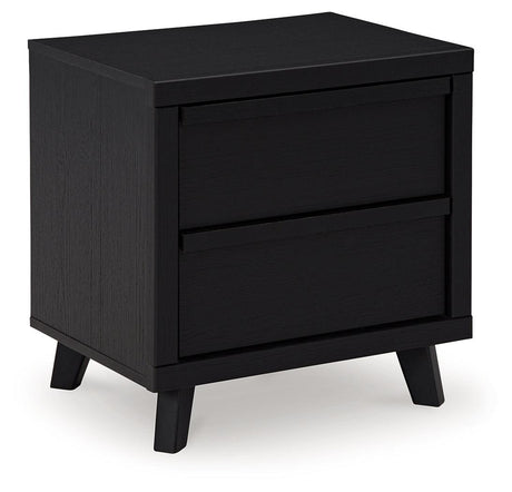 Danziar Black Nightstand by Ashley at Eve Furniture