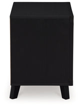 Danziar Black Nightstand