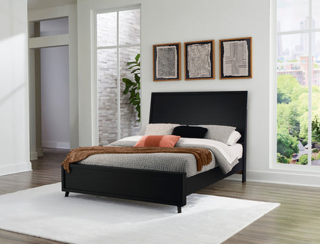 Danziar Black Platform Framed Bedroom Set by Ashley at Eve Furniture