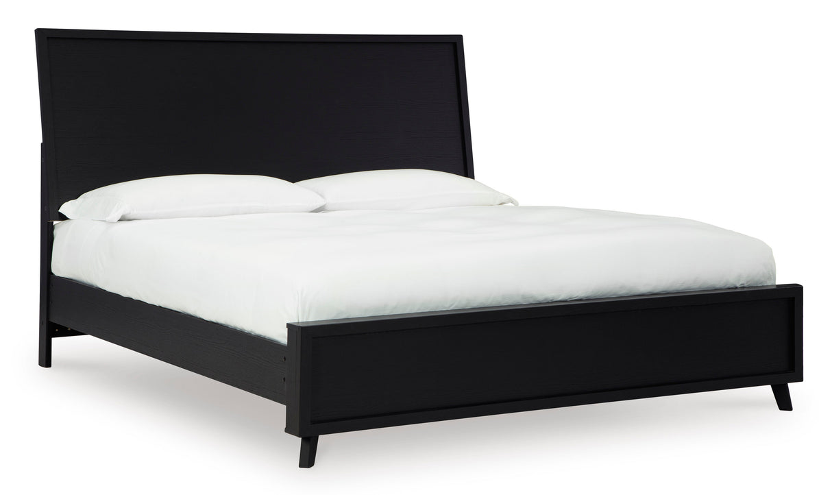 Danziar Black Platform Framed Bedroom Set by Ashley at Eve Furniture