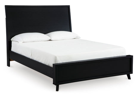 Danziar Black Platform Framed Bedroom Set by Ashley at Eve Furniture