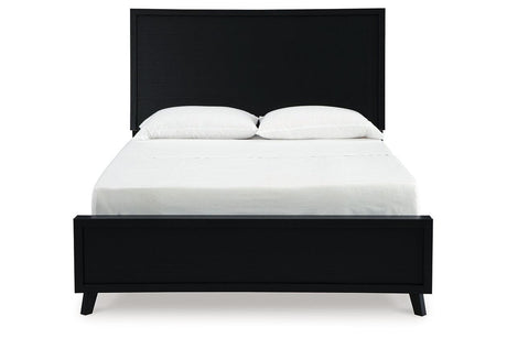 Danziar Black Queen Platform Bed by Ashley at Eve Furniture