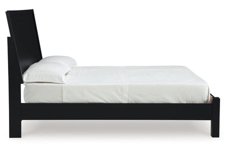 Danziar Black Queen Platform Bed by Ashley at Eve Furniture
