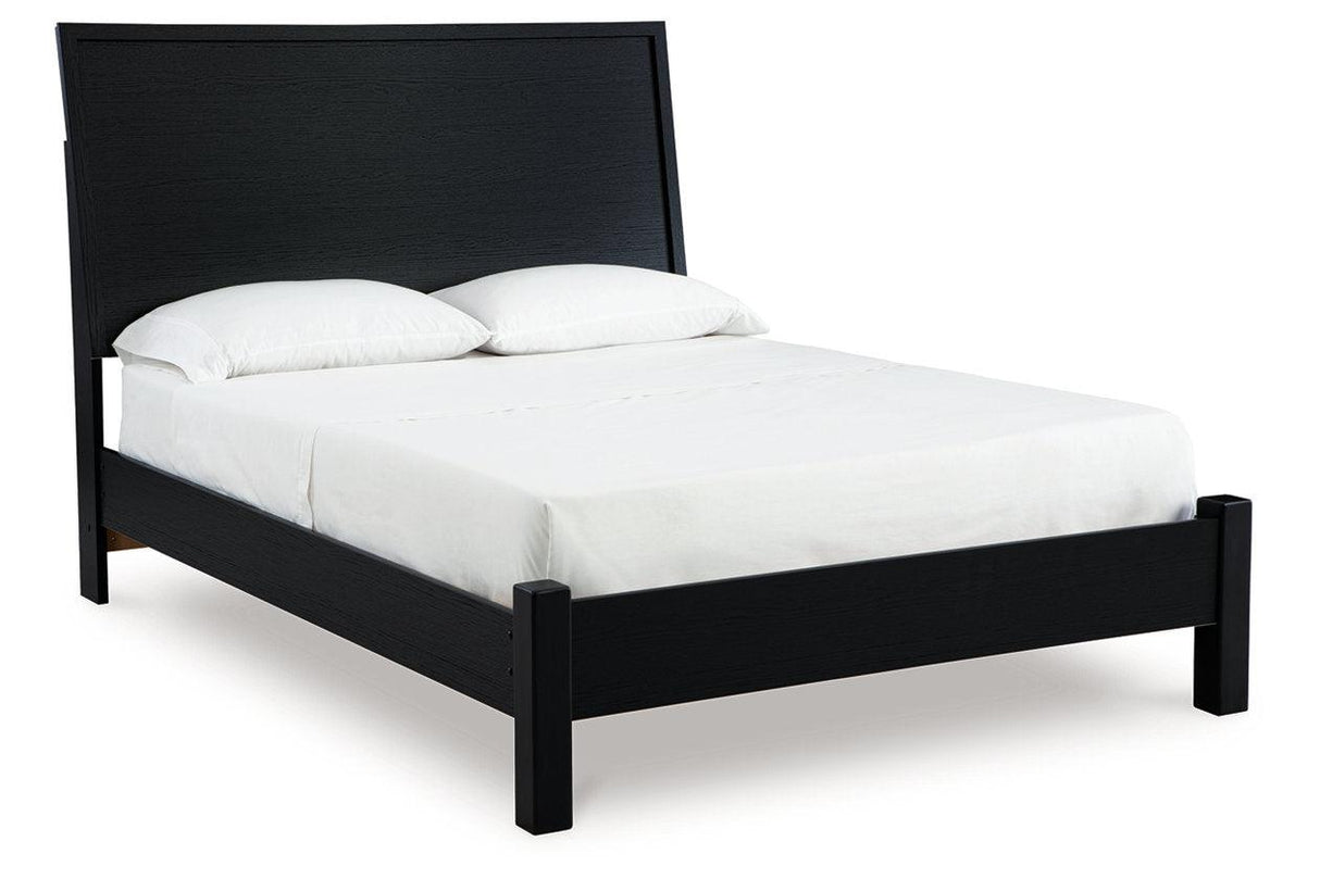 Danziar Black Queen Platform Bed by Ashley at Eve Furniture