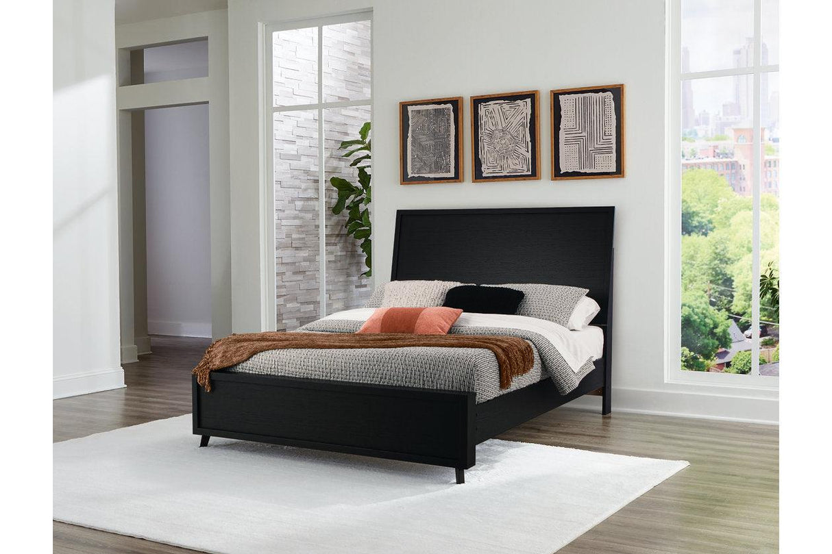 Danziar Black Queen Platform Bed by Ashley at Eve Furniture