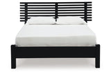 Danziar Black Queen Slat Platform Bed by Ashley at Eve Furniture