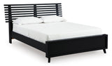 Danziar Black Slat Platform Framed Bedroom Set by Ashley at Eve Furniture