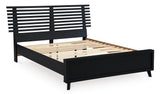 Danziar Black Slat Platform Framed Bedroom Set by Ashley at Eve Furniture