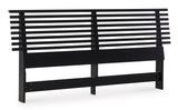 Danziar Black Slat Platform Framed Bedroom Set by Ashley at Eve Furniture