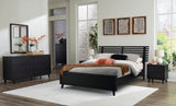 Danziar Black Slat Platform Framed Bedroom Set by Ashley at Eve Furniture