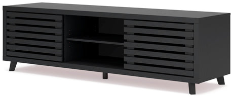 Danziar Black 72" TV Stand by Ashley at Eve Furniture
