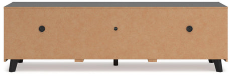Danziar Black 72" TV Stand by Ashley at Eve Furniture