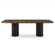 Daphne Dark Emperador Marble Large Dining Table by MOES at Eve Furniture