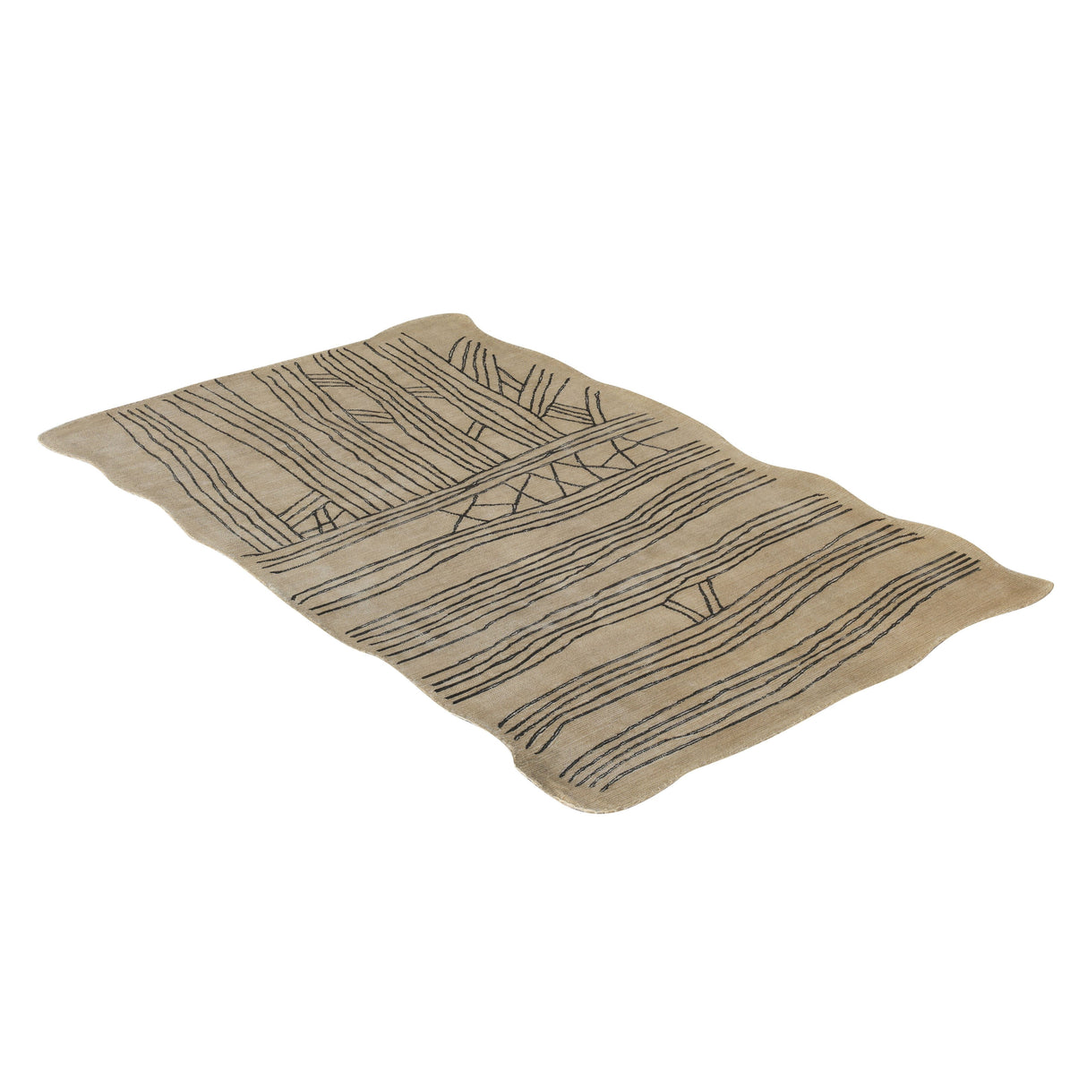 Daphne Natural Hand Tufted Wool Area Rug 5'X8' by TOV Furniture at Eve Furniture