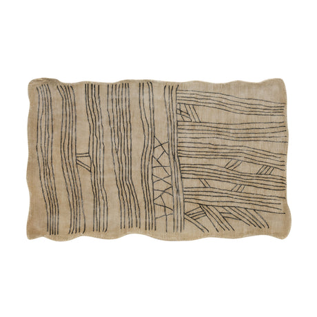 Daphne Natural Hand Tufted Wool Area Rug 5'X8' by TOV Furniture at Eve Furniture