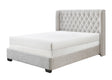 Daphne Oat Tweed King Bed by Crown Mark at Eve Furniture