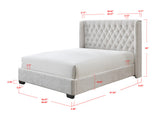 Daphne Oat Tweed Queen Bed by Crown Mark at Eve Furniture