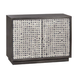 Dapple Brown/Cream Two-Door Cabinet by Crestview at Eve Furniture