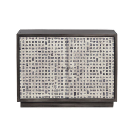 Dapple Brown/Cream Two-Door Cabinet by Crestview at Eve Furniture