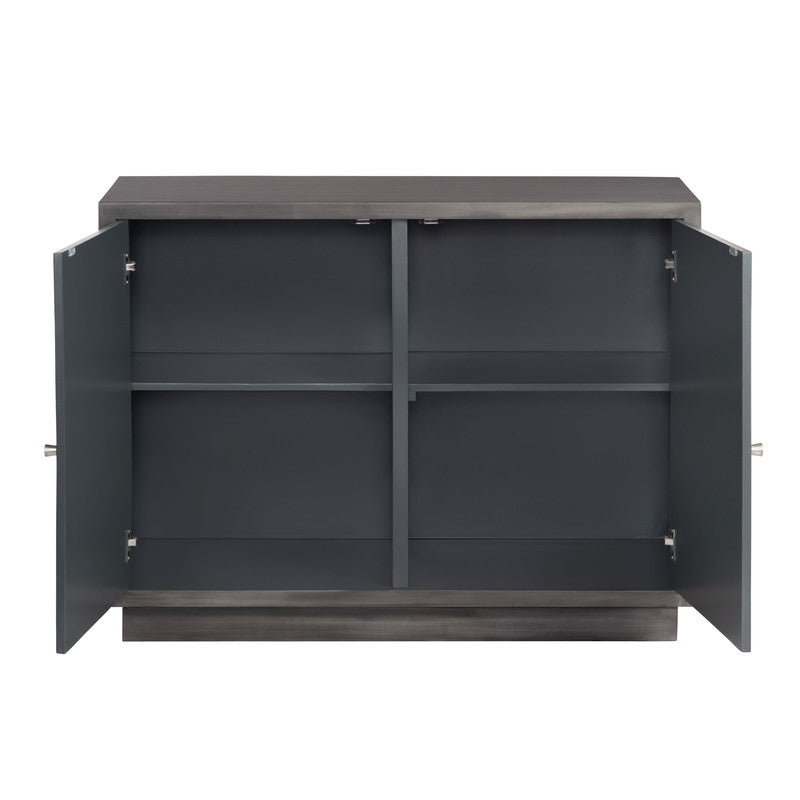Dapple Brown/Cream Two-Door Cabinet by Crestview at Eve Furniture