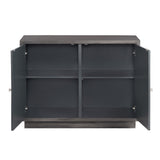 Dapple Brown/Cream Two-Door Cabinet by Crestview at Eve Furniture
