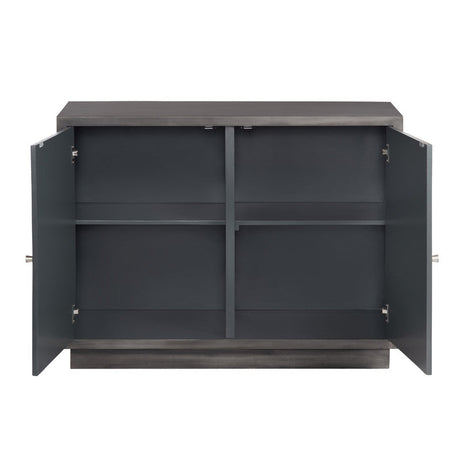 Dapple Brown/Cream Two-Door Cabinet by Crestview at Eve Furniture