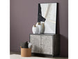 Dapple Brown/Cream Two-Door Cabinet by Crestview at Eve Furniture